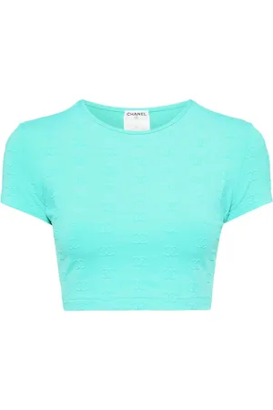 CHANEL Cropped T-shirt fra 1997