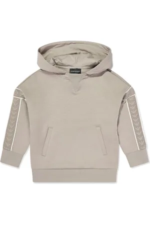 Emporio Armani Langærmet hættetrøje med jacquard-logo
