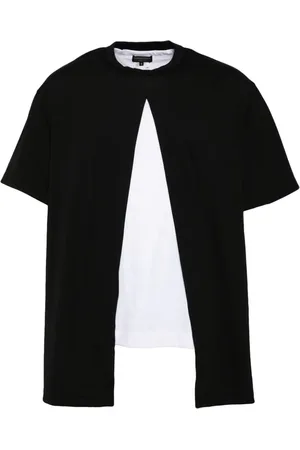 Comme des Garçons Skjorte med patchwork-design