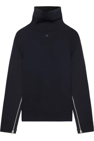 Courrèges Oversize sweater med høj hals