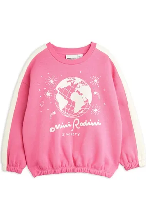 Mini Rodini Sweatshirt med grafisk stempel
