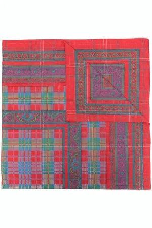 Saint Laurent Ternet tørklæde med paisleytryk fra 1980
