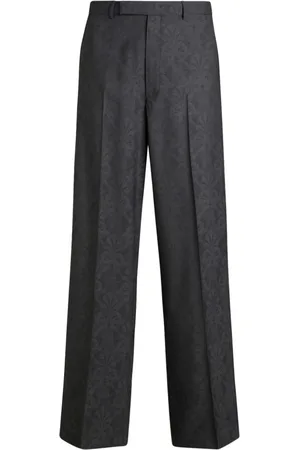 Etro Bukser i jacquard med lige ben og plissering