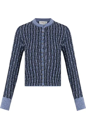 Lanvin Metallisk cardigan i strik