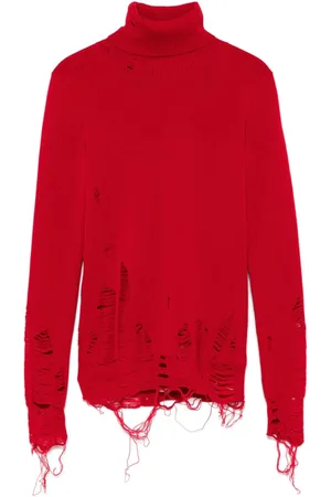 Maison Margiela Sweater med slitageeffekt