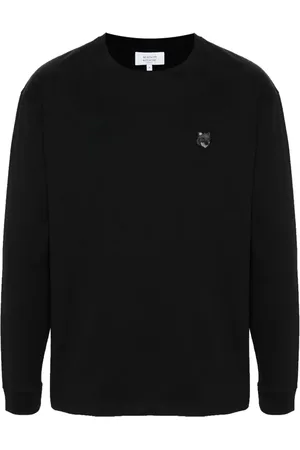 Maison Kitsuné Sweatshirt med Fox Head-applikation