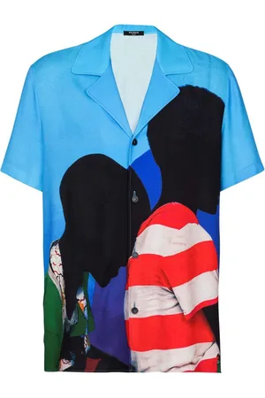 Balmain Pyjamasskjorte i twill med Prince Gyasi-tryk