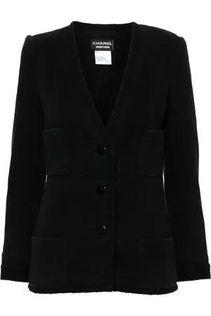 CHANEL Diamant-quiltet blazer fra 90