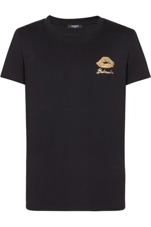 Balmain T-shirt med Kiss-tryk