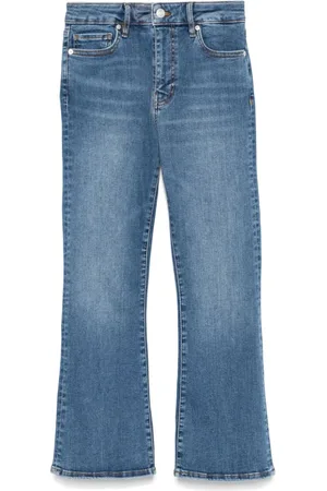 Frame Cropped jeans med bootcut-snit