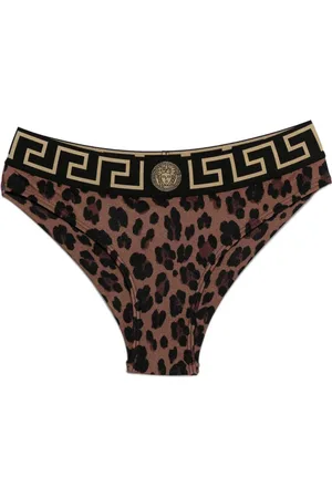 VERSACE Bikinitrusser med leopardtryk