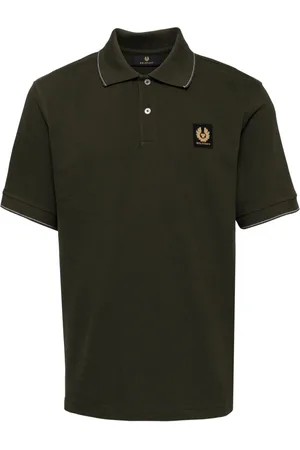 Belstaff Polo med logo-applikatiæon