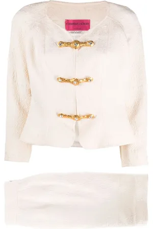 Christian Lacroix Pre-owned jacquard-jakkesæt med nederdel fra 2009
