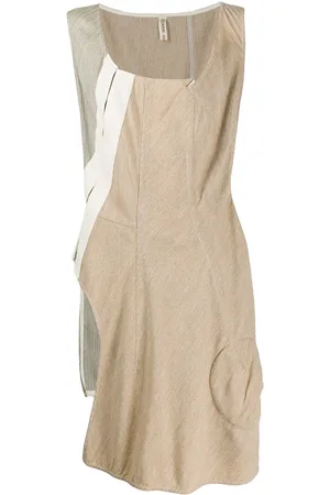 Comme des Garçons Asymmetrisk kjole med patchwork-detalje fra 1999