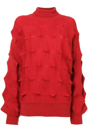 Issey Miyake Struktureret sweater med rullekrave