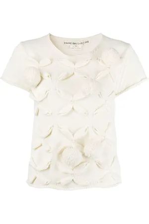 Comme des Garçons Strikket hue T-shirt udsmykket pompon fra 2003