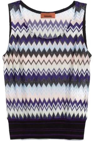 Missoni Top i chevron-strik