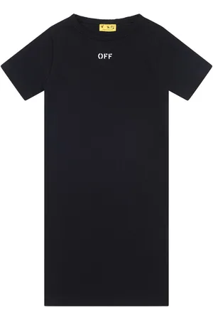 OFF-WHITE T-shirt-kjole med logotryk