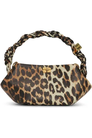 Ganni Lille Bou tote med leopardtryk