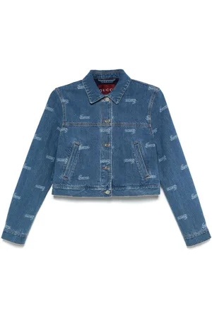 Gucci Denimjakke med lasereffekt