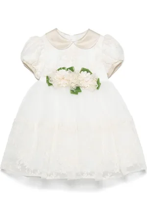 COLORICHIARI Kjole med blomsterbroderi