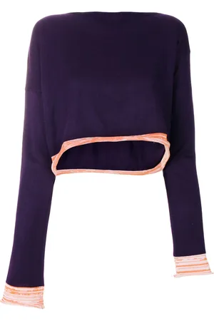 Comme des Garçons Asymmetrisk strikket bluse