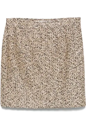 Alessandra Rich Kort nederdel i lurex og tweed