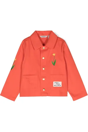 Mini Rodini Jakke med blomsterbroderi