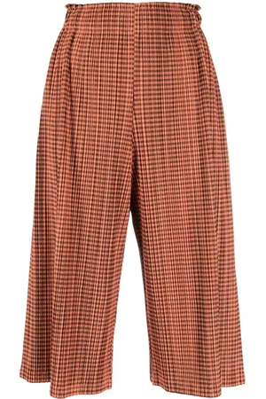 Issey Miyake Cropped bukser med plisseringer fra 00