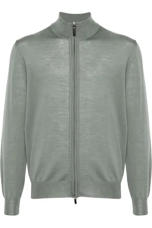 CANALI Cardigan i merinould
