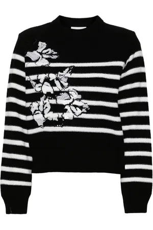 Ermanno Firenze Sweater med pailletudsmykninger