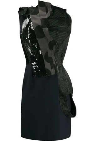 Comme des Garçons Dekonstrueret patchwork-kjole fra 2009