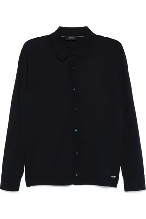 BRIONI Finstrikket skjorte