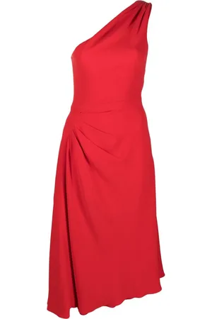 Dior Pre-owned silkekjole med én skulder og samlet detalje fra 2010