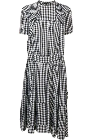 Comme des Garçons Gingham-ternet skjortekjole