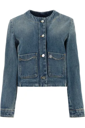 Givenchy Denimjakke med 4G-kædedetalje