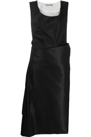 Comme des Garçons 1995 mellemlang kjole med draperinger