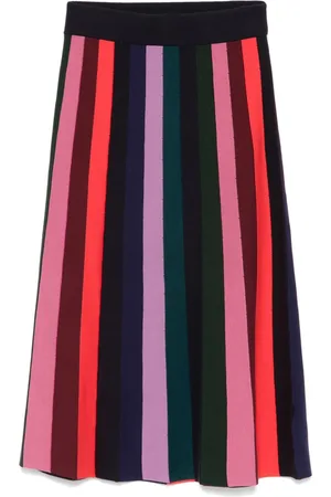 Paul Smith Mellemlang stribet nederdel