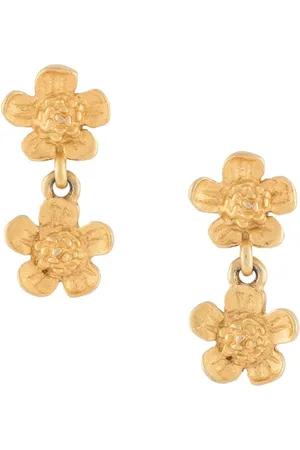 Givenchy Dobbelte blomster-øreringe fra 1990