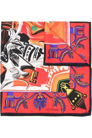 VERSACE Silketørklæde med grafisk tryk fra 1990