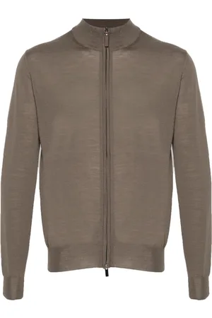 CANALI Cardigan i merinould