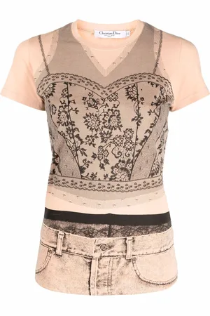 Dior T-shirt med trompe l