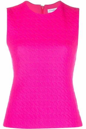 Dior 2010 pre-owned ærmeløs top i jacquard