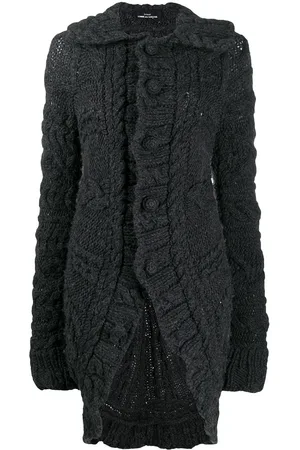 Comme des Garçons Lang cardigan i kraftig strik fra 2006