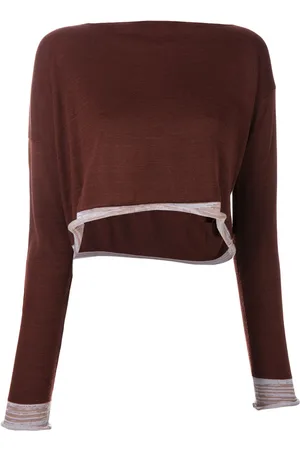 Comme des Garçons Asymmetrisk strikket bluse