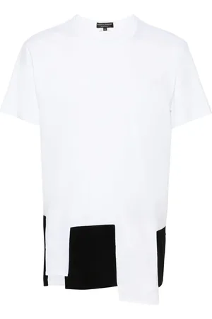 Comme des Garçons Skjorte med almindelig pasform og patchwork-detalje