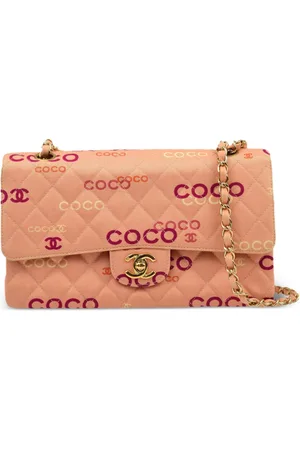 CHANEL Mellemstor skuldertaske med dobbelt flaplukning fra 2002