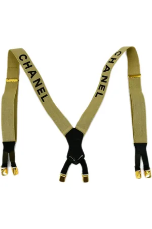 CHANEL 1990-2000 seler i jacquard med logo