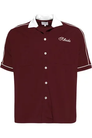 Rhude Chamonix Mont-Blanc bowling-skjorte