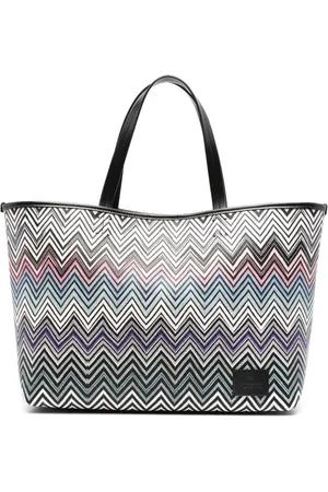 Missoni Vævet skuldertaske med zigzagmønster